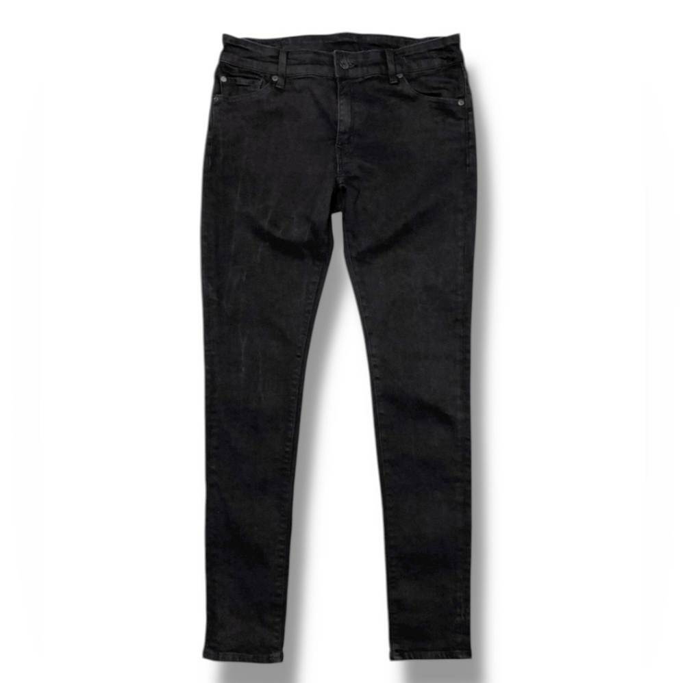 DENIM & SUPPLY RALPH LAUREN Black Waxed Denim Skinny Jeans 31 x 32